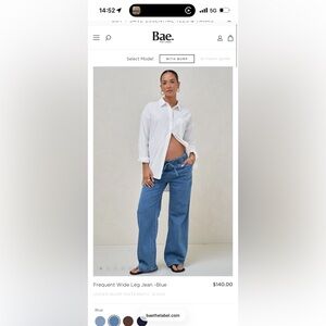 Bae. Ladies Maternity Blue Jeans